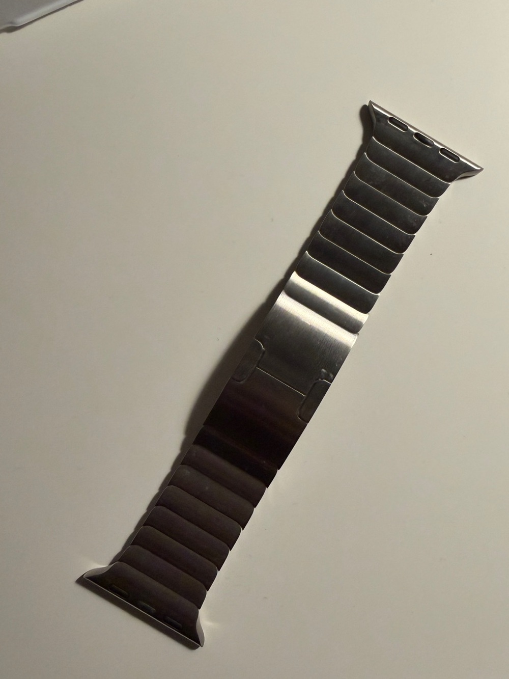 Stainless Steel Link Watch Band - Silver
